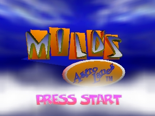 Milo's Astro Lanes (Europe) Title Screen